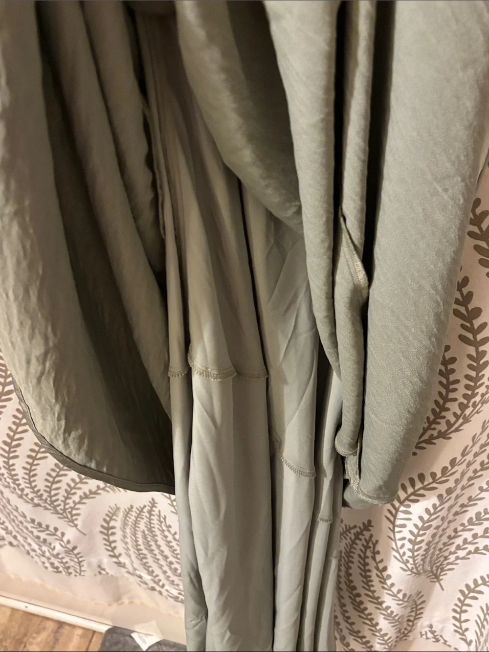 Abercrombie & Fitch Olive Green Short-Sleeve Maxi Dress